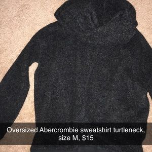 Sweatshirt cowl neck sweater